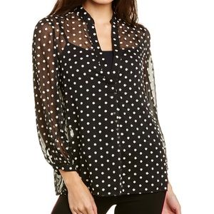 Black Daisy Blouse Alice and OLIVIa